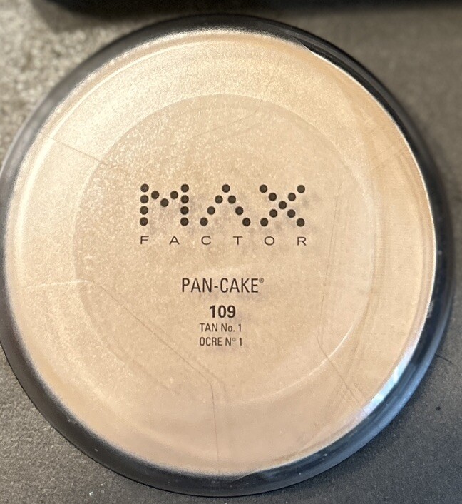 Max Factor Pan Cake Makeup, Tan No. 1, Rare Color/ Discontinued, Lot of