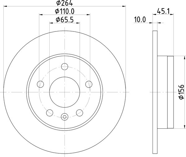 2x Mintex Discs Rear fits Vauxhall Zafira 1.7 CDTI Opel 1.6 CNG Turbo VAN /