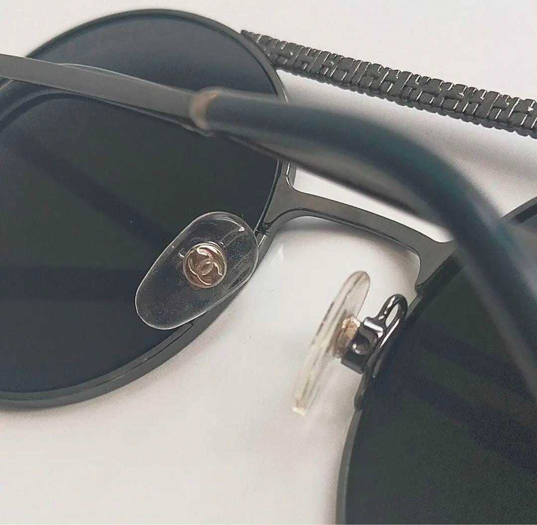 Chanel Round Gunmetal Black Round Frame Sunglasses 4232 c.468/C0  