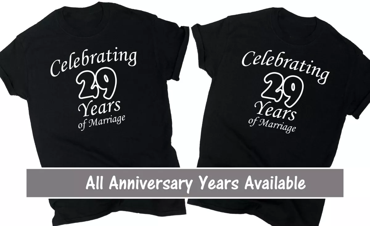 29th Wedding Anniversary Gift T Shirt Celebrating 29 Years of