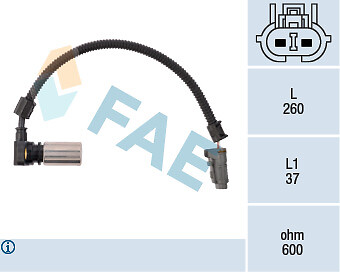 FAE 79086 Drehzahlsensor, Automatikgetriebe für SEAT,SKODA,VW - Bild 1 von 1