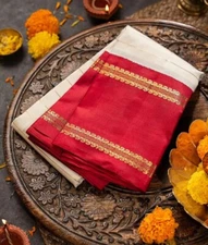 Women's Banarasi Pure Soft Kanjivaram Silk Saree With Blouse Piece For Wedding