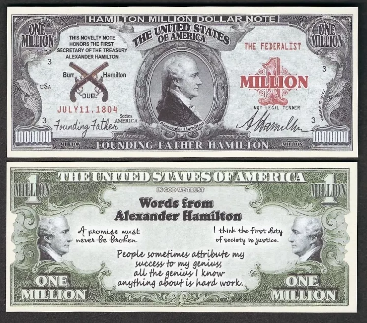 Alexander hamilton on paper money new arrivals