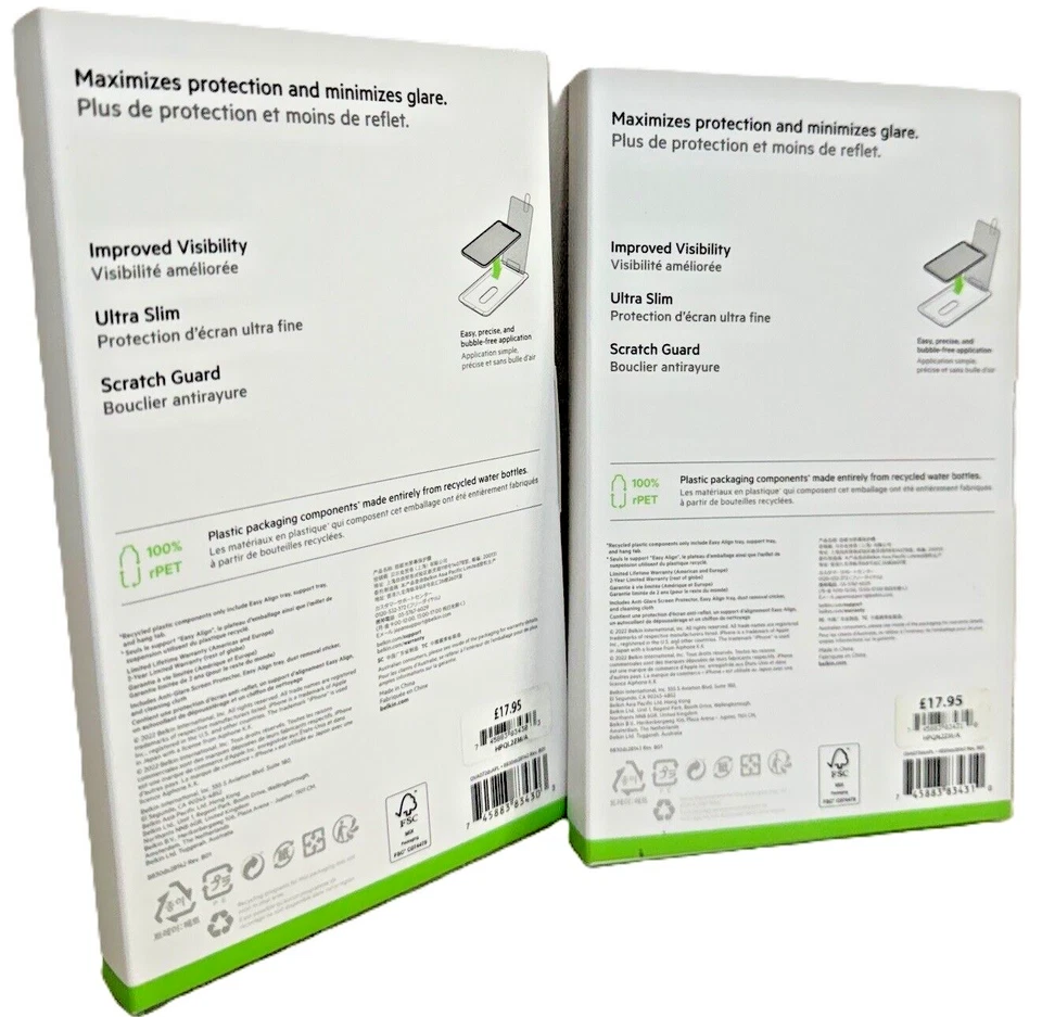 Belkin Anti Glare Screen Protector for iPhone 13 Pro Max 13 12 Pro 12 Mini SE 3 - Image 3 of 4