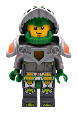 Lego Nexo Knights Wecker Ritter Aaron Grün - Funktionstüchtig