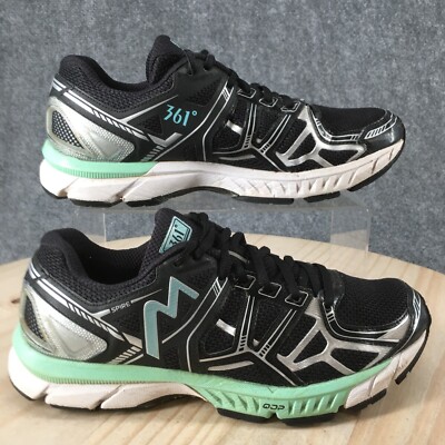 One Degree Beyond 361 Shoes Womens 9.5 Walking Running Sneakers  Black Mesh
