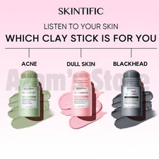 SKINTIFIC Alaska Volcano, Mugwort, Niacinamide Clay Stick Mask Set 40g