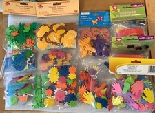 Assorted Foam Shapes-5 Pkg Adhesive,5 Pkg Non-Adhesive Assorted Pkg Remnants