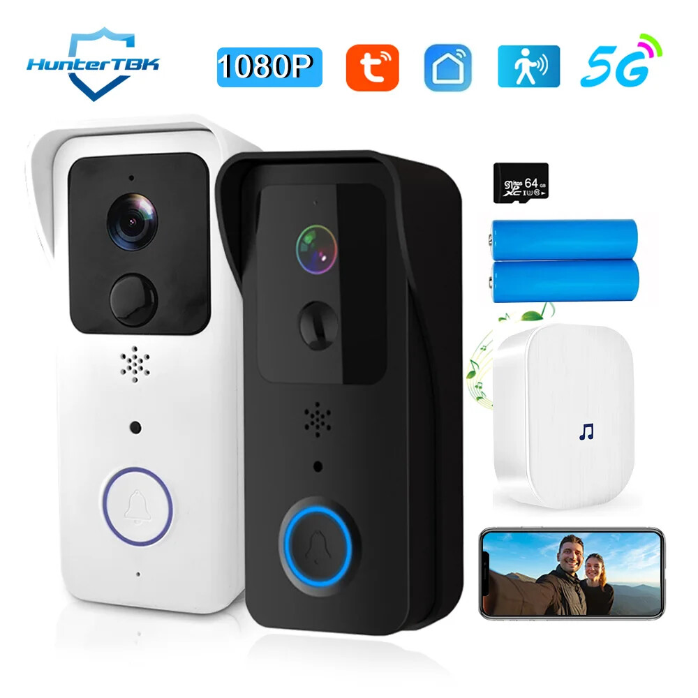 5G 2.4G WiFi Video Doorbell 1080P Tuya Smart Wireless Intercom Waterproof Camera