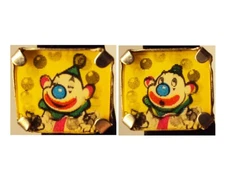1960's Vari Vue Clown Juggling Flicker Clip Ring