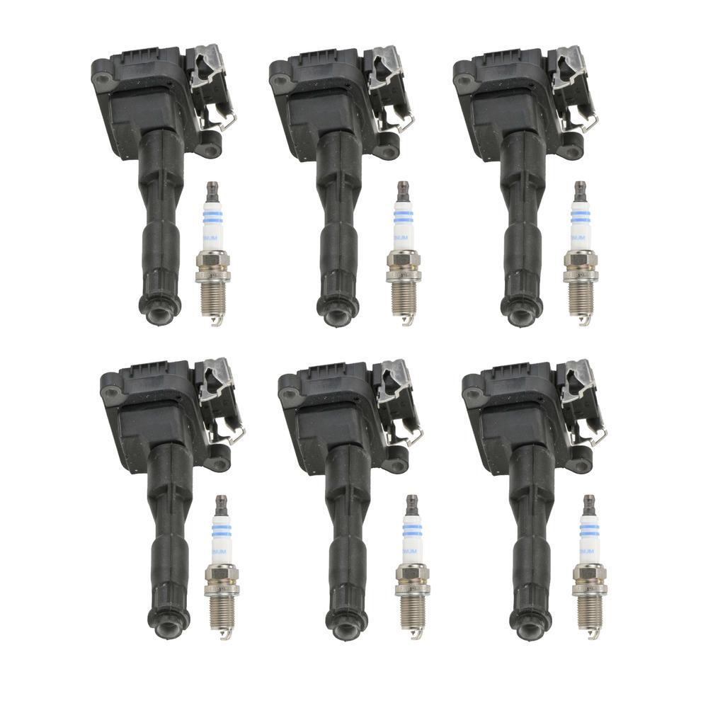 Tune-Up Kit: 3 Ignition Coils & 6 Platinum Spark Plugs With Wires For Chevy Impala & Buick Regal V6