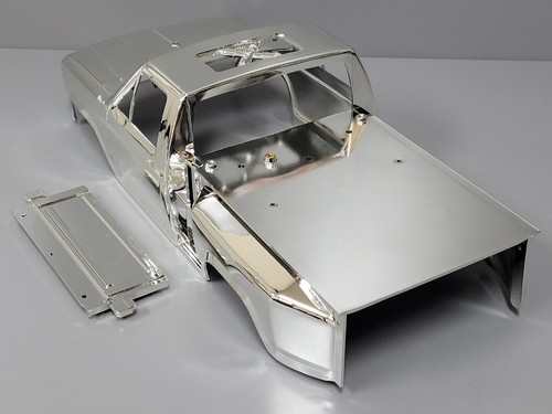 "One of a Kind" Tamiya 1/10 Blackfoot R/C Ford F-150 Chrome Plated Plastic Body - Picture 12 of 22