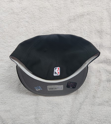 BROOKLYN NETS|New Era 59Fifty NBA Bred|Black/Red/White Colorway|Size 7 1/2 - Picture 4 of 4