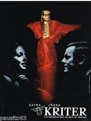 REKLAME WERBUNG 105 1968 KRITER extra leichter Sekt roh