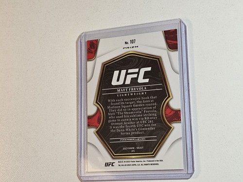 Matt Frevola Rookie 2023 Panini UFC Select Tri Color Wave Prizm Hobby Exclusive - Picture 4 of 4