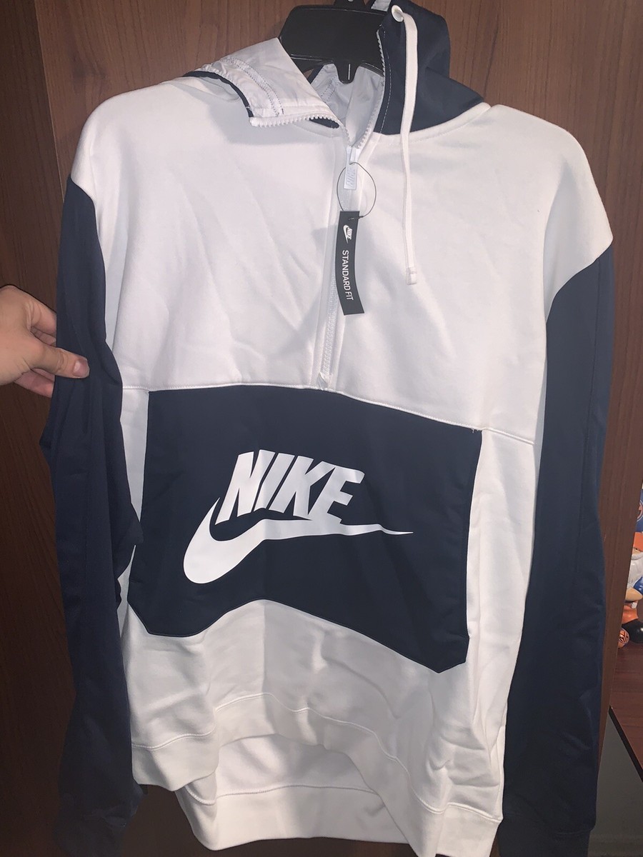 Brand New With Tag XL Nike Sportswear 1/2 Zip Hoodie White Brand New With Tag XL Nike Sportswear 1/2 Zip Hoodie White