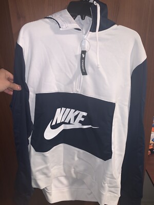 Brand New With Tag XL Nike Sportswear 1/2 Zip Hoodie White Brand New With Tag XL Nike Sportswear 1/2 Zip Hoodie White