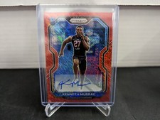 2020 Panini Prizm Kenneth Murray Red Shimmer Rookie Autograph 24/35 Chargers 