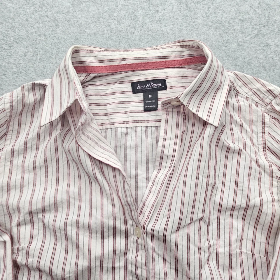 Prendas para el torso Steve & Barry para mujer rosa medio con botones manga larga Foto 4 de 4