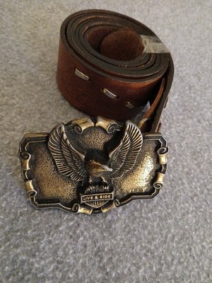 Vintage Belt Buckle Eagle Live & Ride Nr30. 