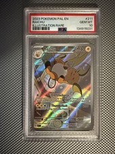 Pokemon Raichu Paldea Evolved 211/193 Illustration Rare PSA 10