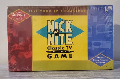 *New Unopened* Vintage NICK AT NIGHT Classic TV Trivia Game By Cardinal 