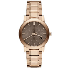 Brand New Burberry BU9754 The City Rose Stainless Steel Chronograph Dial Watch