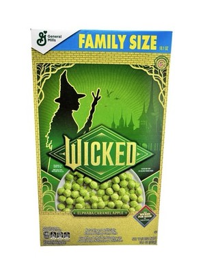 Wicked Cereal Elphaba Caramel Apple Flavor Family Size 18.1 oz Limited Edition