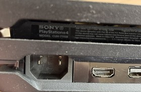 Sony PlayStation 4 Pro 1TB Game Console Jet Black, Controller, AC & HDMI Cord