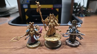 Exalted Sorcerers x3 Thousand Sons Chaos Marines Warhammer 40k Painted