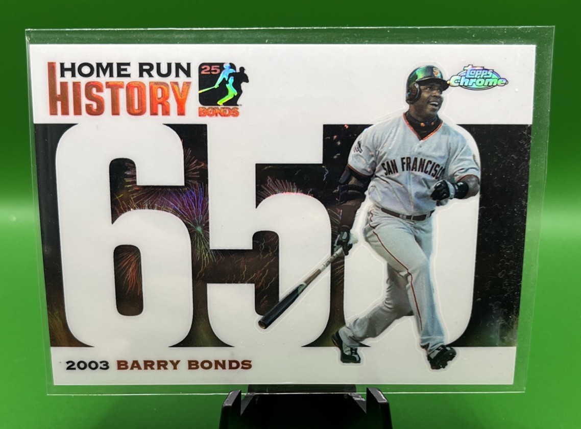 Barry Bonds 2006 Topps Chrome #BBC650 650 Home Run History 2003  #/500