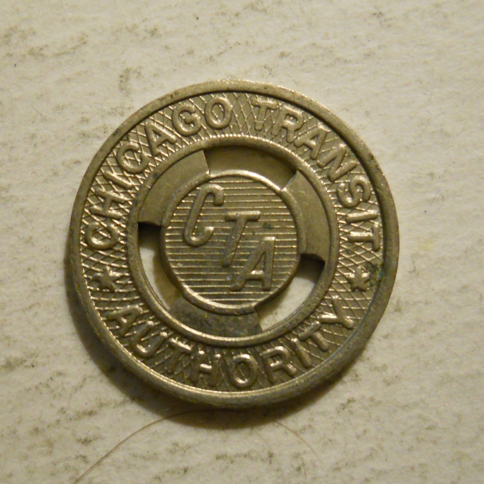 Chicago Transit Authority (Illinois) transit token - IL150AI