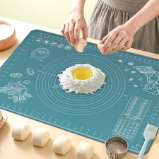 Silicone Baking Mat 24x16 Extra Thick Non-Stick Pastry Mat with Measurements