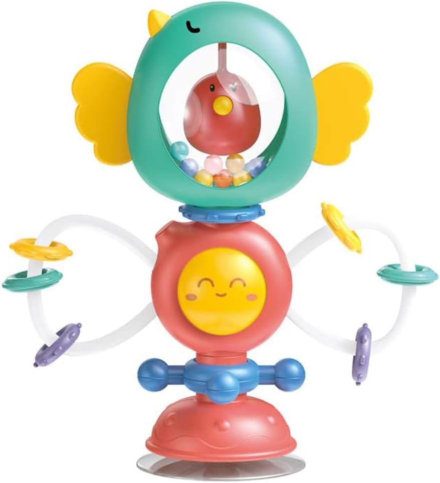 iFunLong Baby Rattle Toys with Suction Cup - Interactive High Chair Activity To