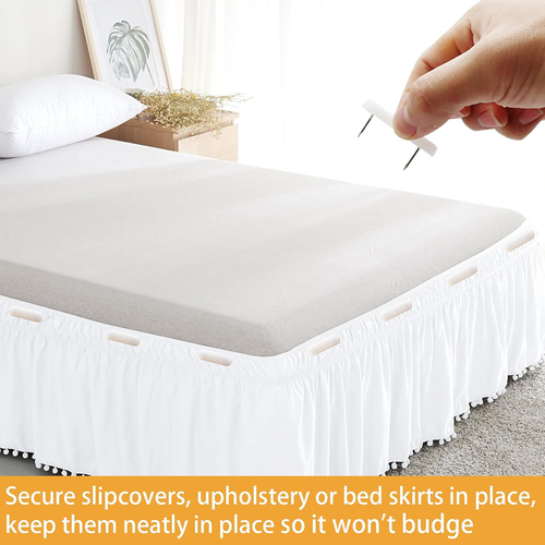 30 Stück Bett Rock Pins oder Halter - Kunststoff Kopf Doppelbett Rock Haltestifte  - Bild 5 von 12