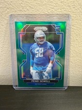 Penei Sewell 2021 Panini Prizm Green Prizm Rookie #429 (RC) Detroit Lions