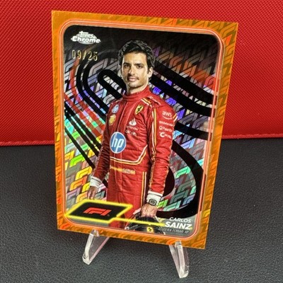 Topps F1 Formula 1 Logofractor Orange Carlos Sainz Ferrari #4 Portrait /25 SSP 