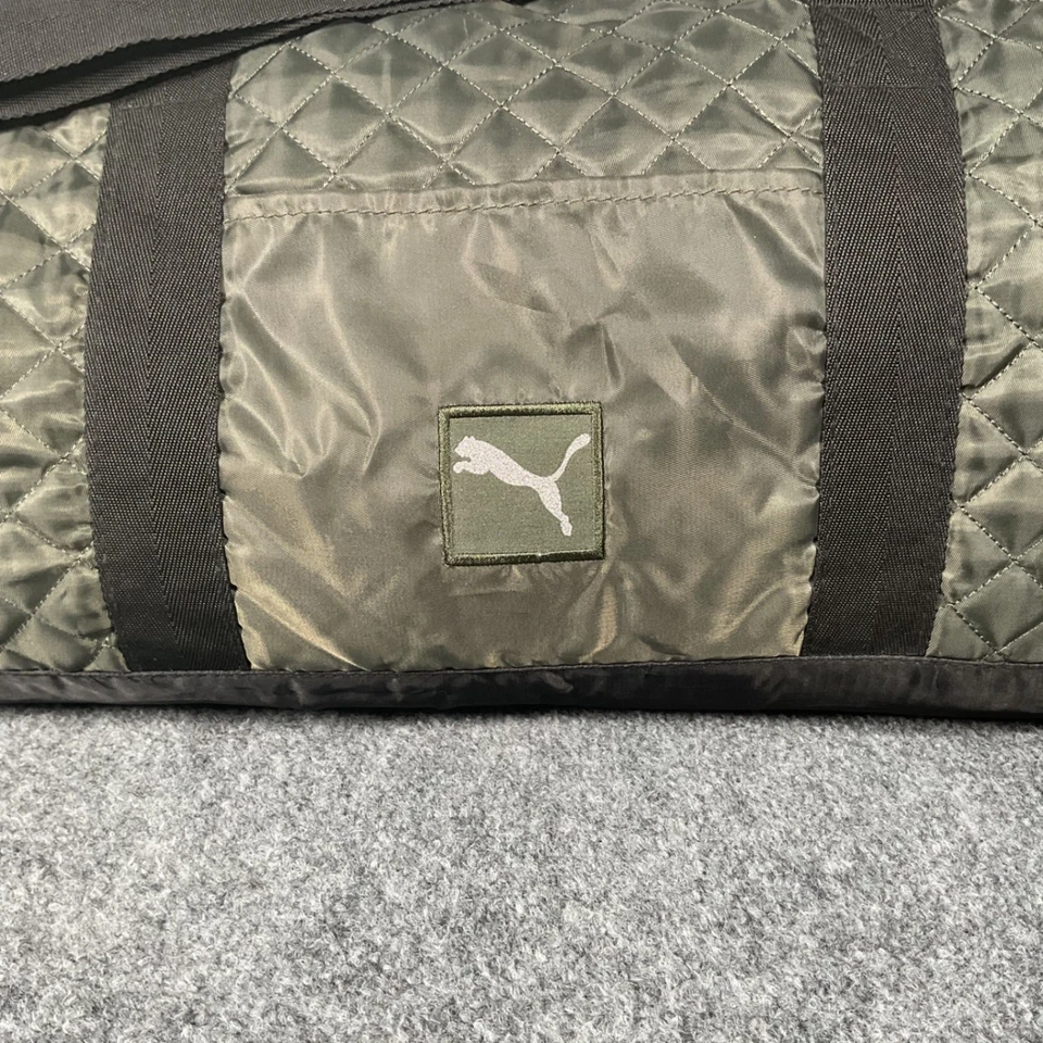 Bolso de Lona Puma Unisex Grande Acolchado Verde Oliva Viaje Gimnasio Fin de Semana Hombro Foto 2 de 4