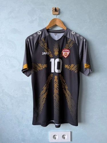 North Macedonia Jako Football Shirt 2023/24 #10 BARDHI Match Jersey Black Size M