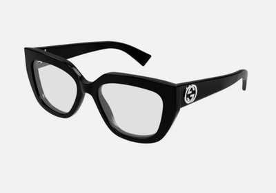 New GUCCI Reading Glasses GG1847O 001 53-18 140 Black Cat Eye Frames Readers