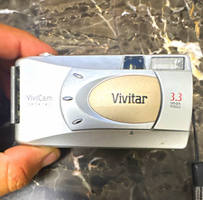 Vivitar ViviCam 3715 Compact 3.3MP USB Digital Camera 4x Zoom Flash LCD