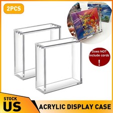 Acrylic Pokemon Booster Box Protective Display Case Magnetic UV Rejection JAP 2X