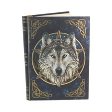 The Wild One Wolf Design Embossed Hardback Journal Notebook A5 Lisa Parker