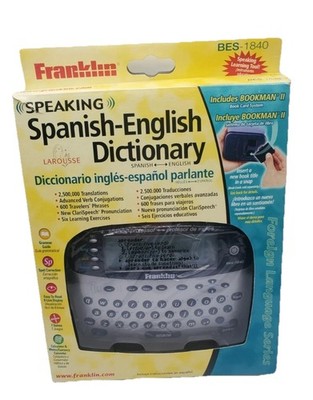 Franklin Speaking Spanish English Dictionary BES-1840 Learning Tool New