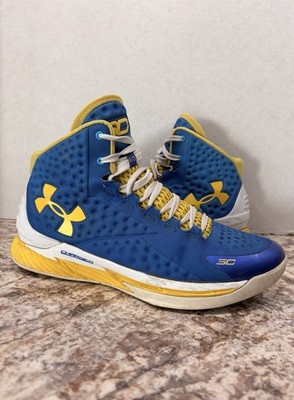 Size 9 - Under Armour Curry 1 Retro 2014 Dub Nation Home OG Warriors 4:13 MMTB