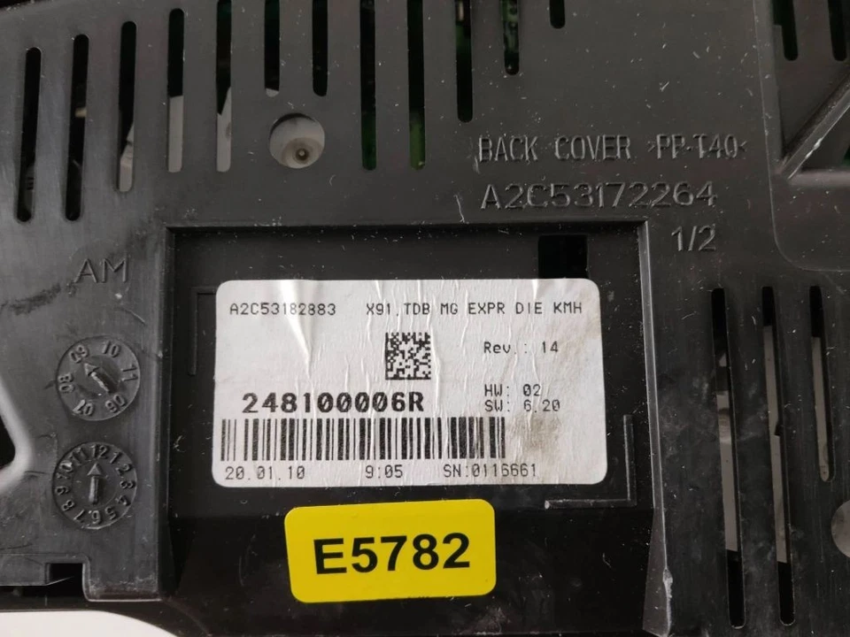 Velocímetro diésel cabina Renault Laguna III 248100006R RZV57831 Foto 2 de 3