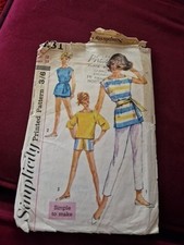 Sewing Pattern For Ladies Top  ONLY Size 18 Used Vintage Condition
