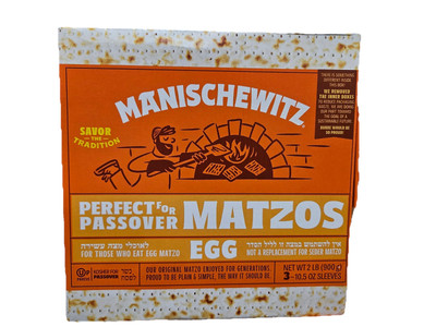 Manischewitz Perfect For Passover Egg Matzo, Kosher For Passover 3x 10.5 Sleeves