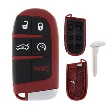 5-Button Remote Key Fob Case, Replacement Fit for Chrysler  Multiple Vehicles