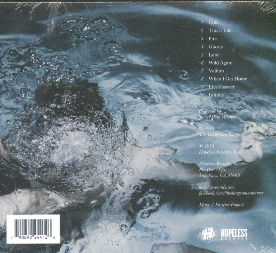 Dangerous Summer Selbstbetiteltes CD USA Hopeless 2018 In Tri-Fold Kartonhülle - Bild 2 von 2